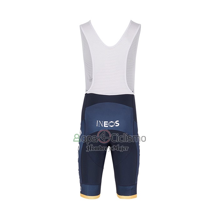 Ineos Grenadiers Ropa Ciclismo Culotte Corto 2022 Mangas Cortas Profundo Azul Rojo